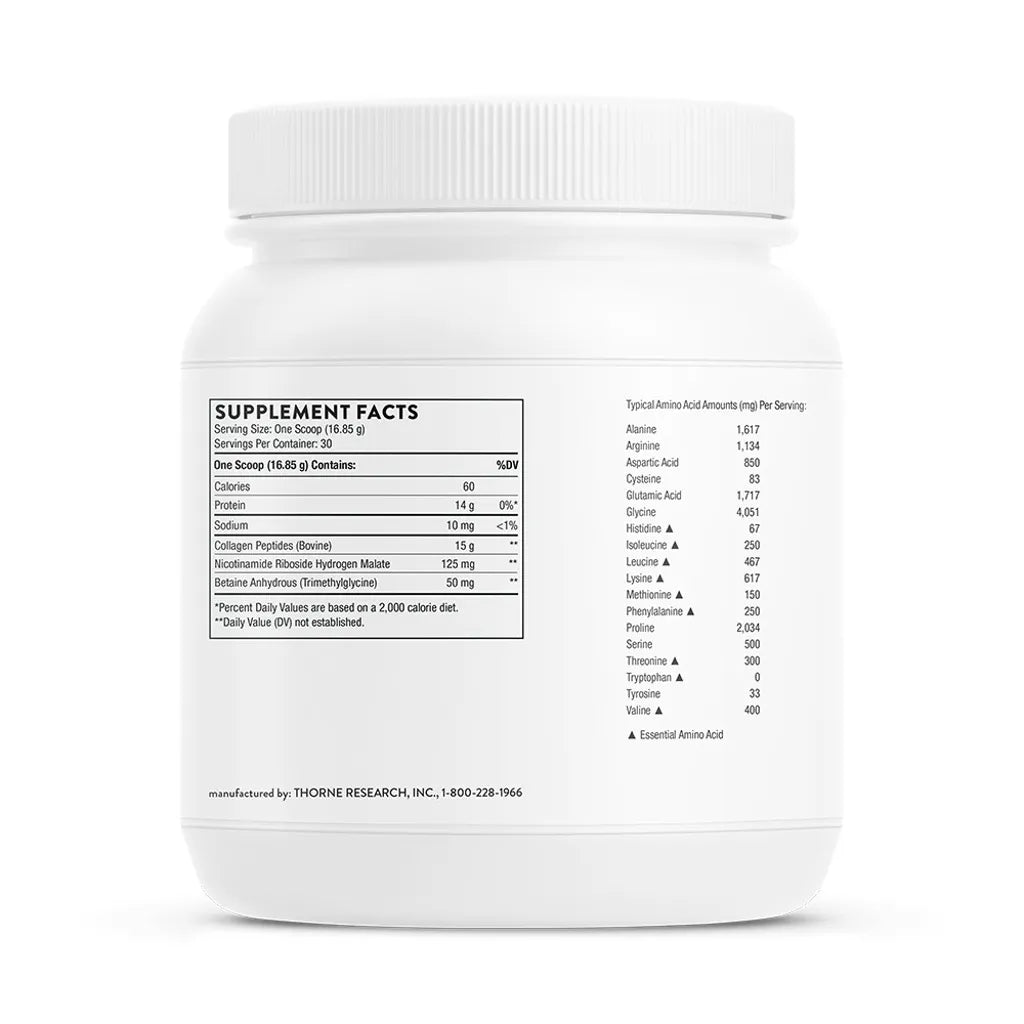 Collagen Fit by Thorne Bottle Supplement Facts