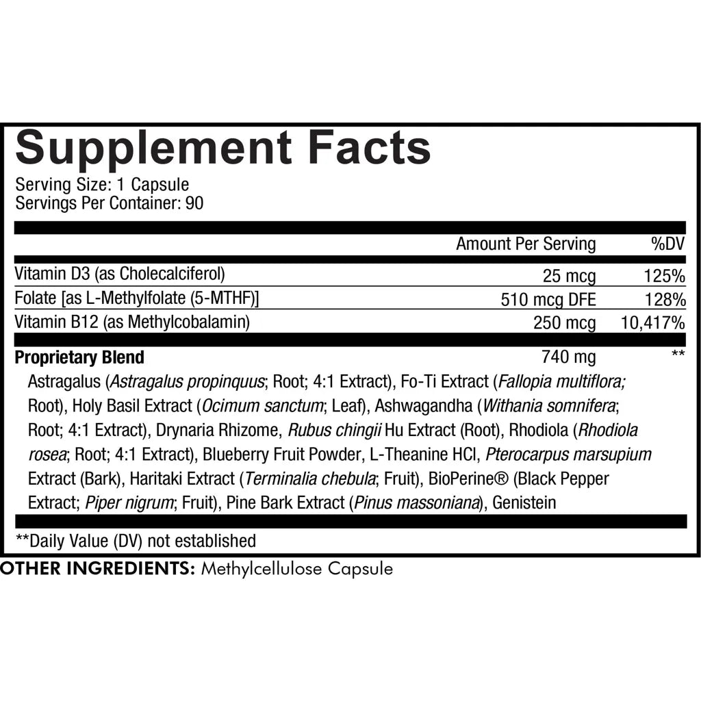 Life by Codeage Supplement Facts