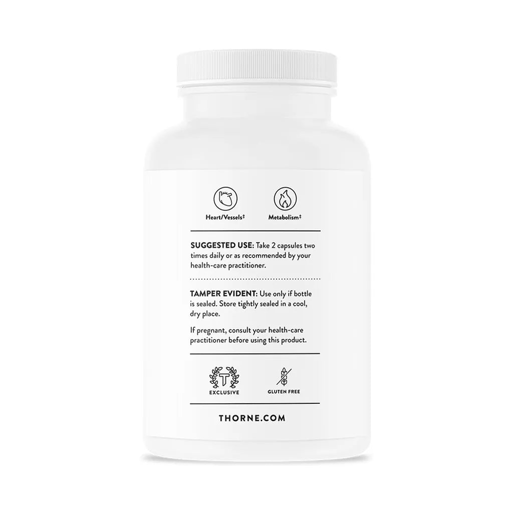 Metabolic Health by Thorne Bottle Label