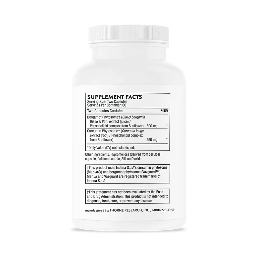 Metabolic Health by Thorne Bottle Supplement Facts