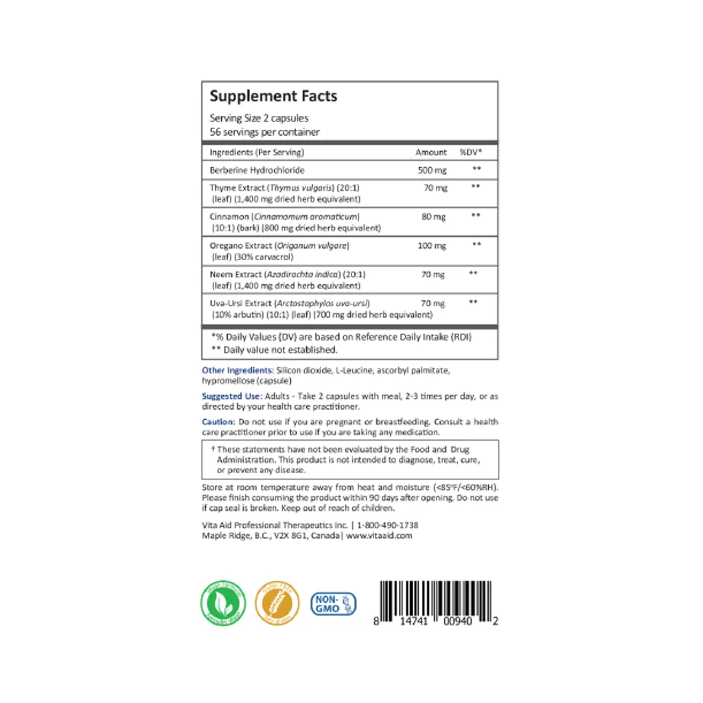 Microcidin AF by Vita Aid Supplement Facts