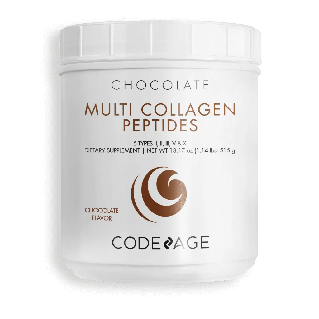 Multi Collagen Peptides Powder - Chocolate by Codeage