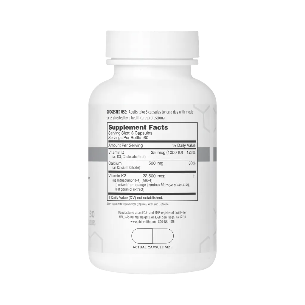 Osteo-K by NBI Supplement Facts