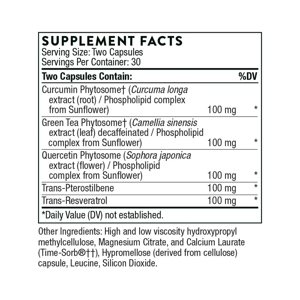 PolyResveratrol-SR by Thorne Supplement Facts