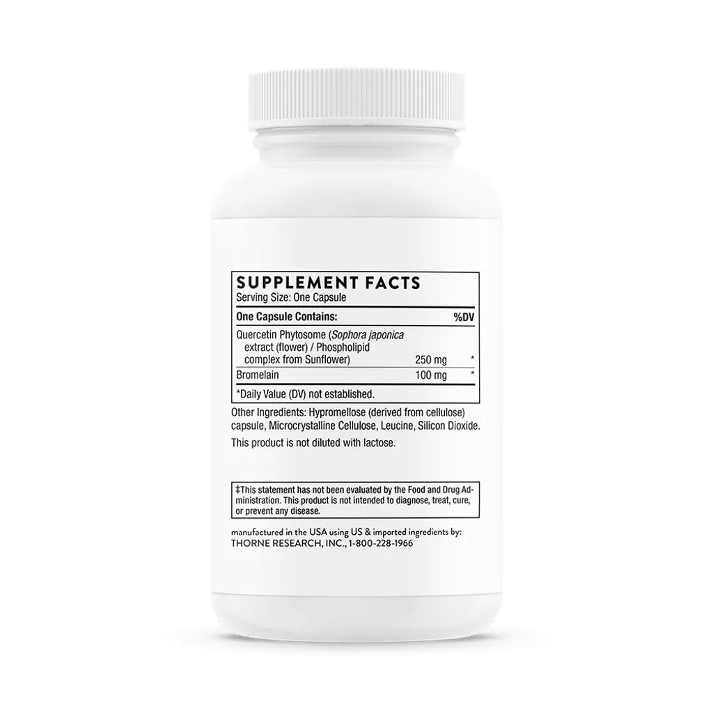 Quercenase by Thorne Bottle Supplement Facts