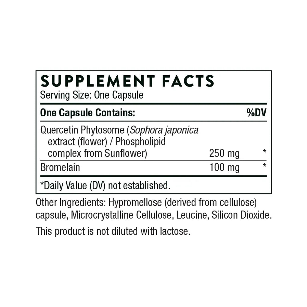 Quercenase by Thorne Supplement Facts
