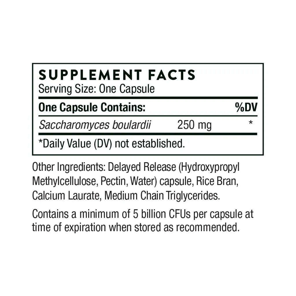 Sacro-B by Thorne Supplement Facts