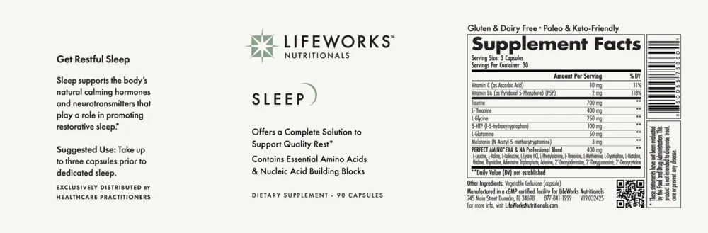 Sleep by LifeWorks Nutritionals